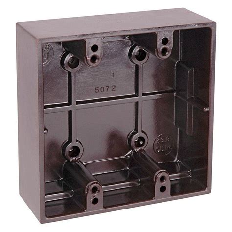 1 in deep surface mounted electrical box|low voltage surface outlet box.